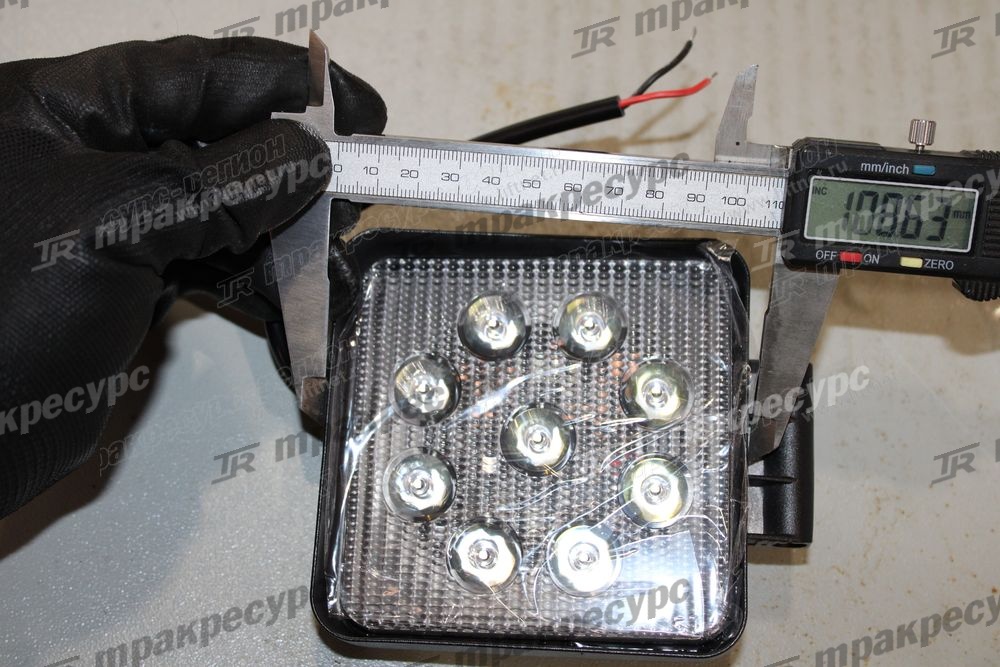 Фара светодиодная универсальная DC12V-80V/27W LED IP67